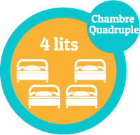 Chambre quadruple : 1799/ personne